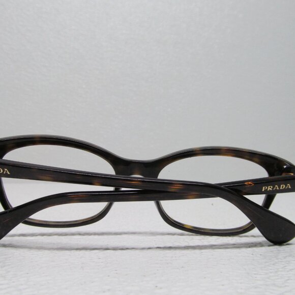 Prada VPR 05P 2AU-1O1 Cat Eye Dark Tortoise 52/18/140 Italy Eyeglasses - Picture 10 of 11